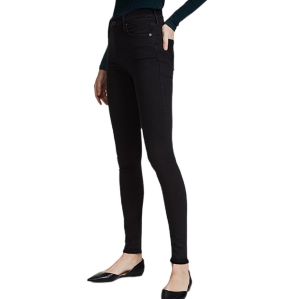 Citizens of Humanity Like New Rocket High Rise Skinny Jeans - Black (size 27)